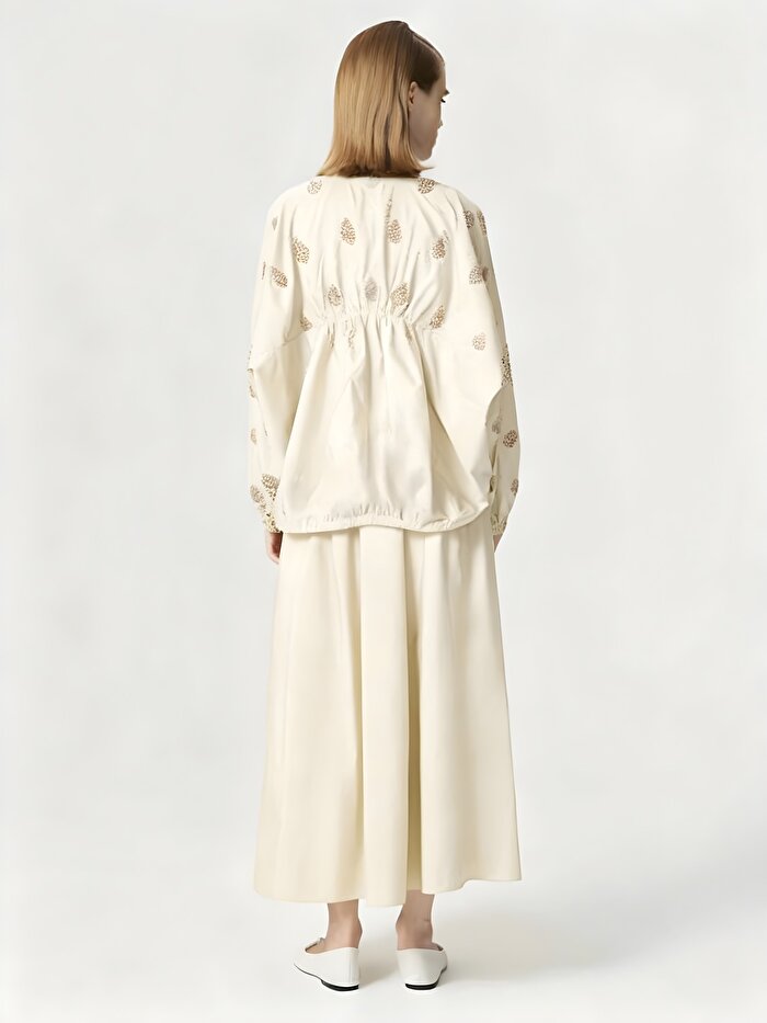 Nocturne Boncuk Brodeli Maxi Etek