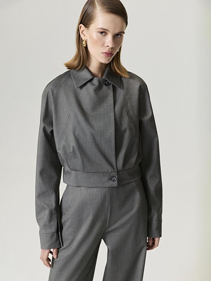 Nocturne Gizli Pat Detaylı Ceket