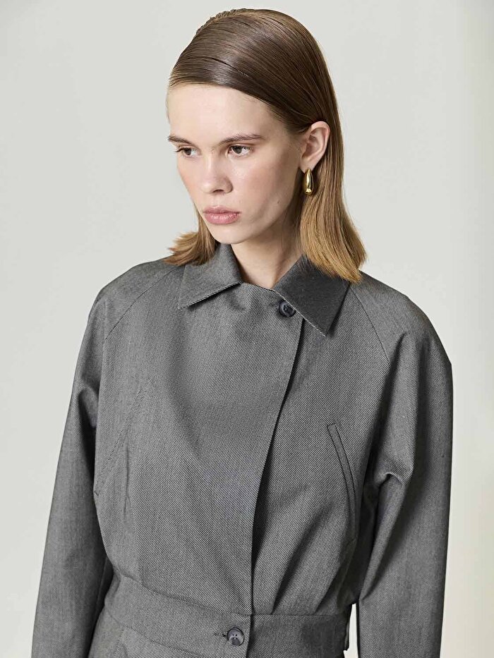 Nocturne Gizli Pat Detaylı Ceket