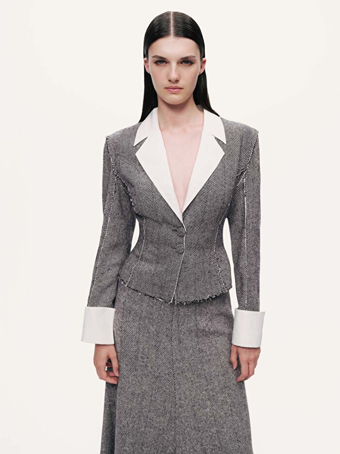 Nocturne Dikiş Detaylı Ceket