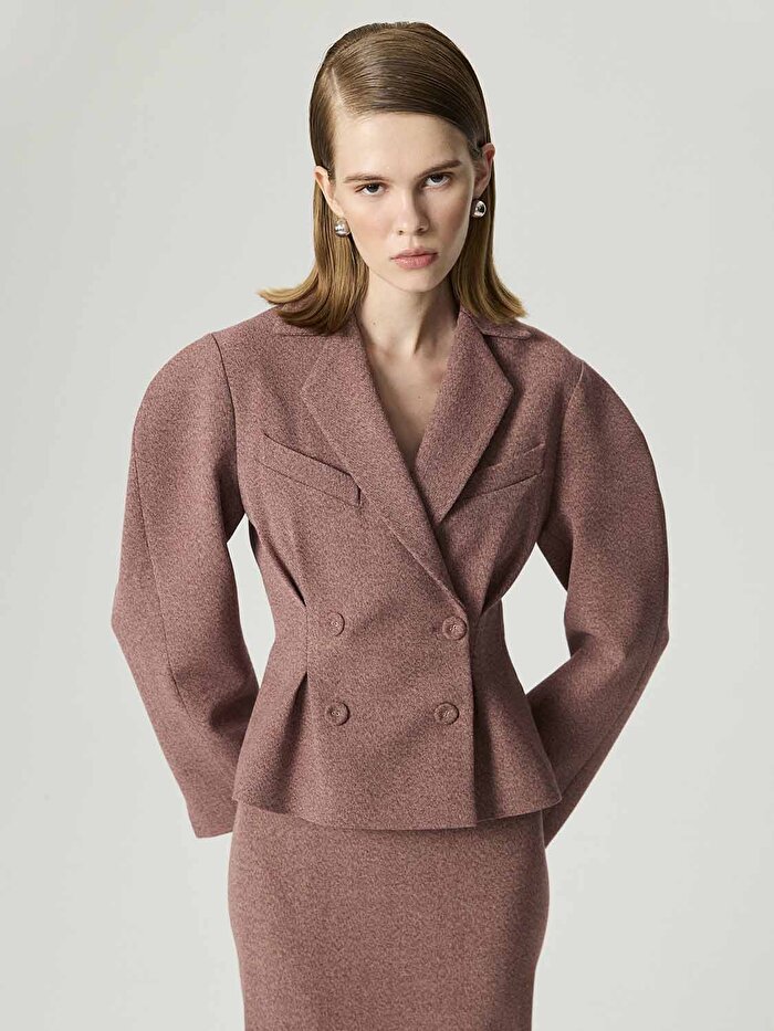 Nocturne Kruvaze Kapamalı Ceket