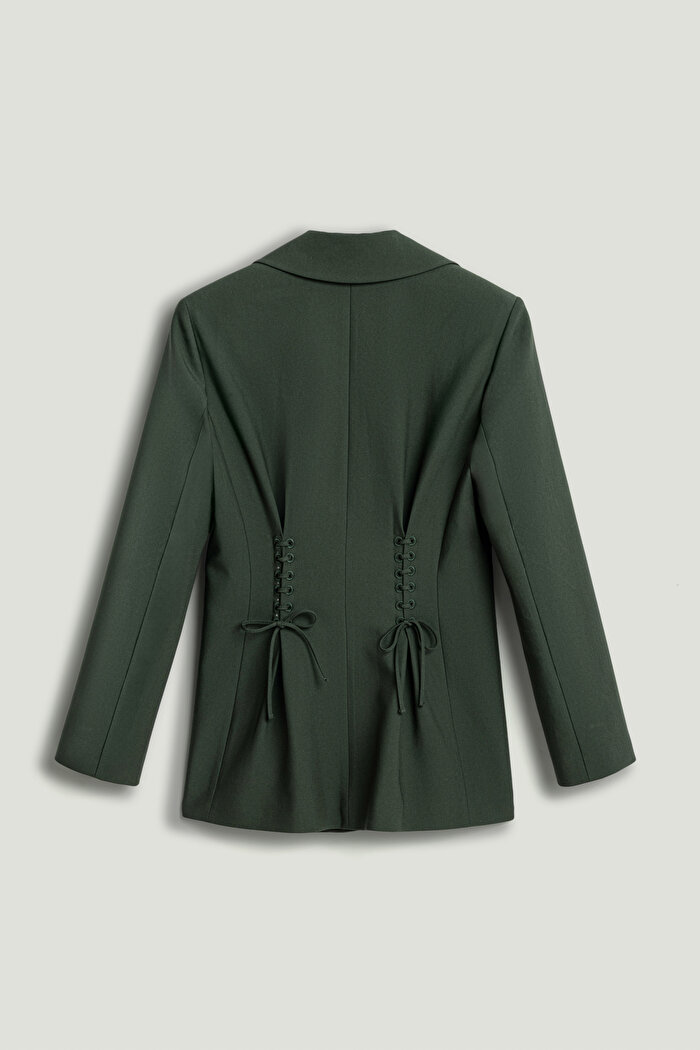 Nocturne Kurdele Detaylı Vatkalı Ceket