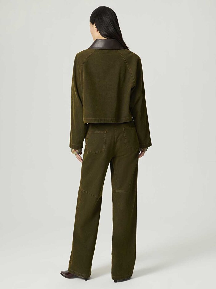 Nocturne Deri Detaylı Yıkamalı Ceket