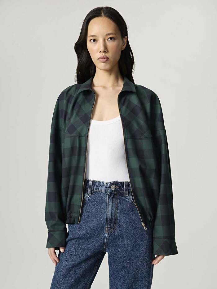 Nocturne Kareli Dökümlü Ceket