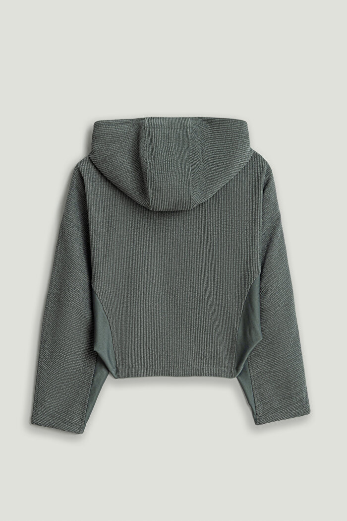 Nocturne Dökümlü Kapüşonlu Ceket