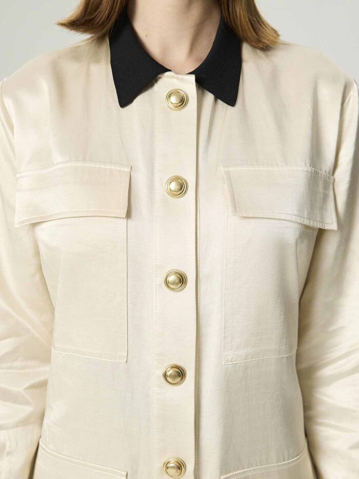 Nocturne Gold Düğme Aksesuarlı Ceket