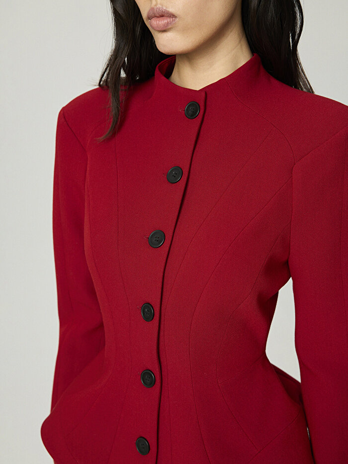 Nocturne Düğme Detaylı Vatkalı Ceket