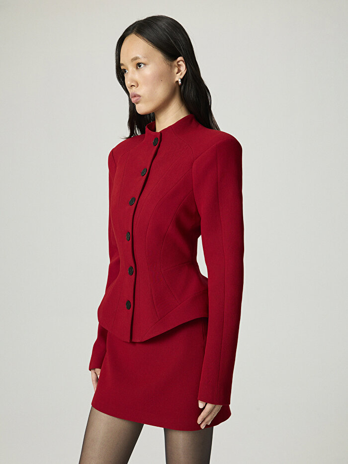 Nocturne Düğme Detaylı Vatkalı Ceket