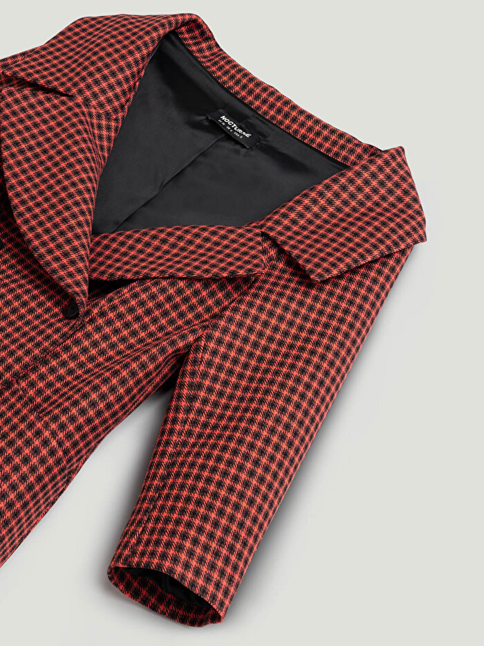 Nocturne Ekose Desenli Ceket