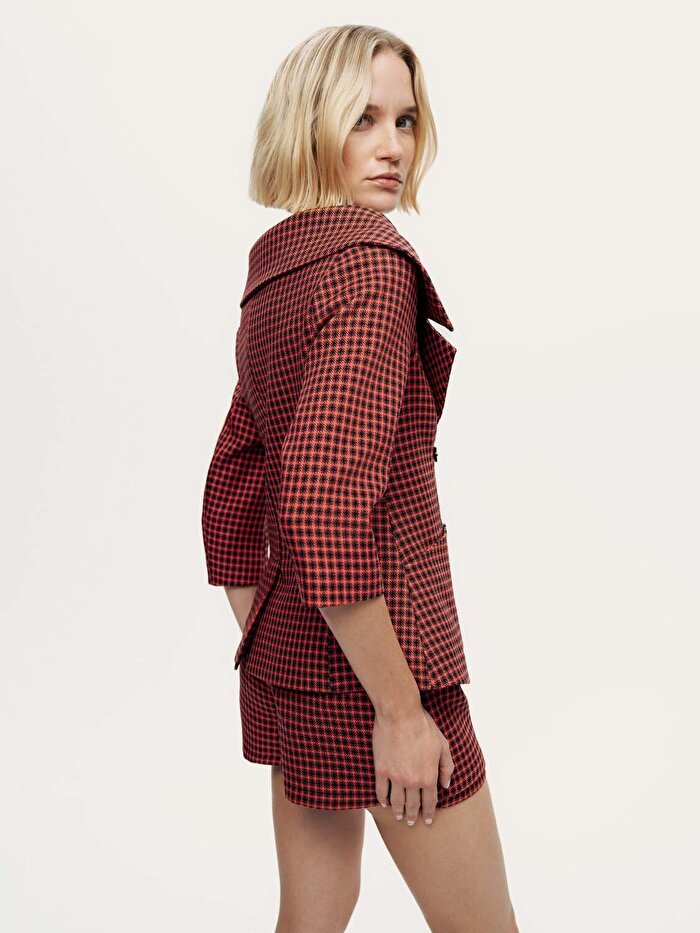 Nocturne Ekose Desenli Ceket