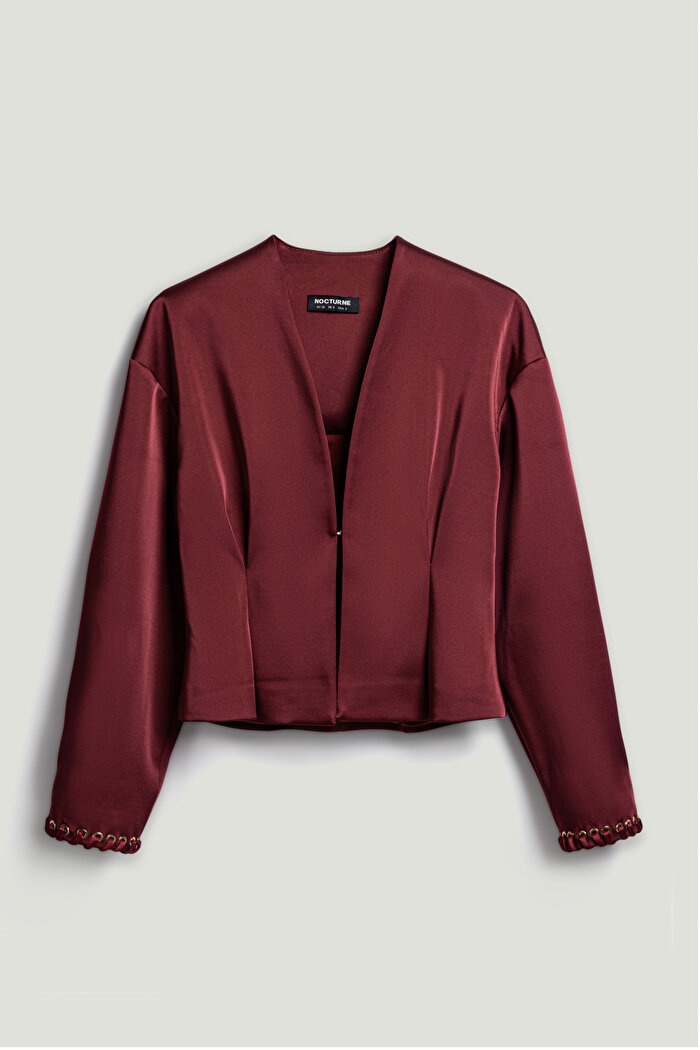 Nocturne Saten Görünümlü Ceket