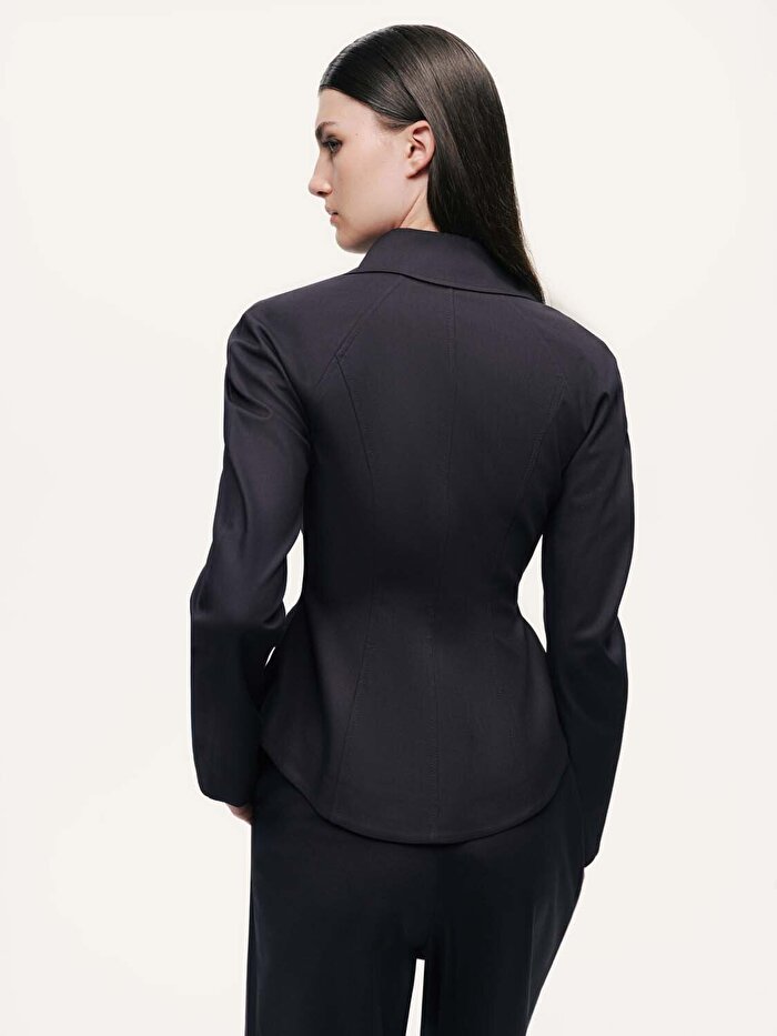 Nocturne Fermuar ve Düğme Detaylı Ceket