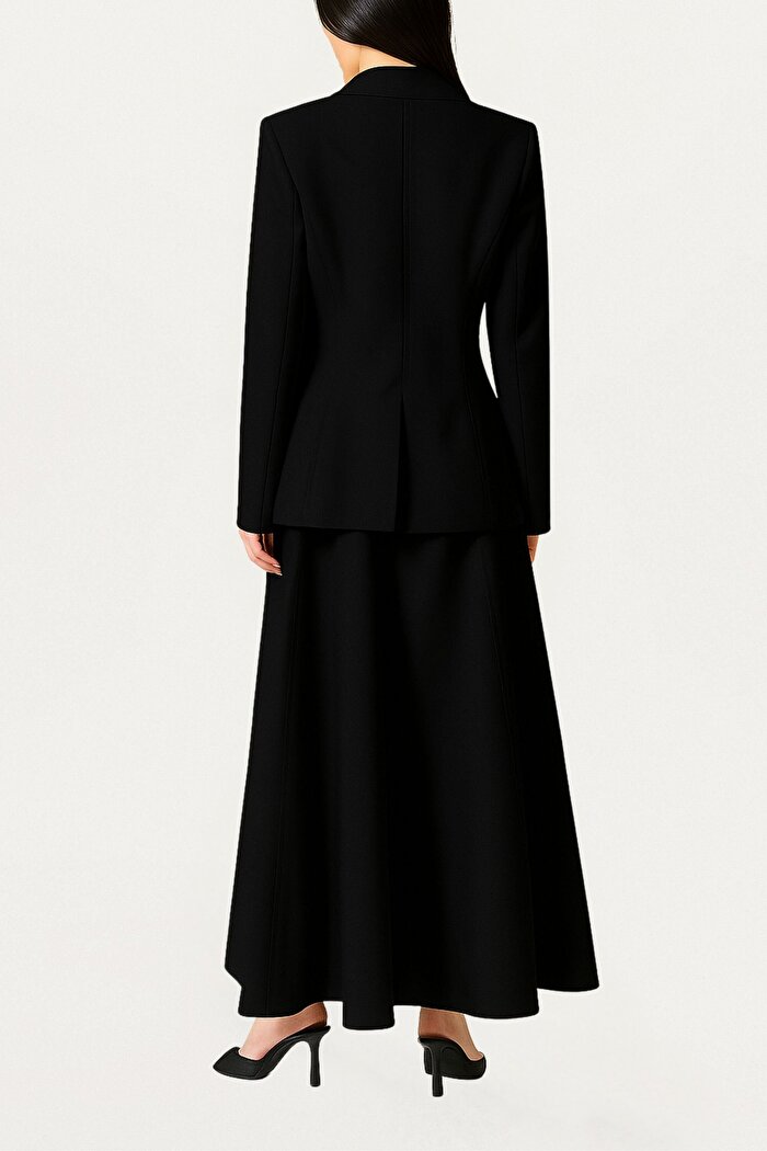 Nocturne Gold Aksesuarlı Vatkalı Ceket