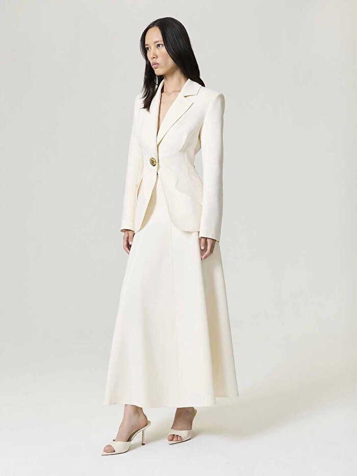 Nocturne Gold Aksesuarlı Vatkalı Ceket