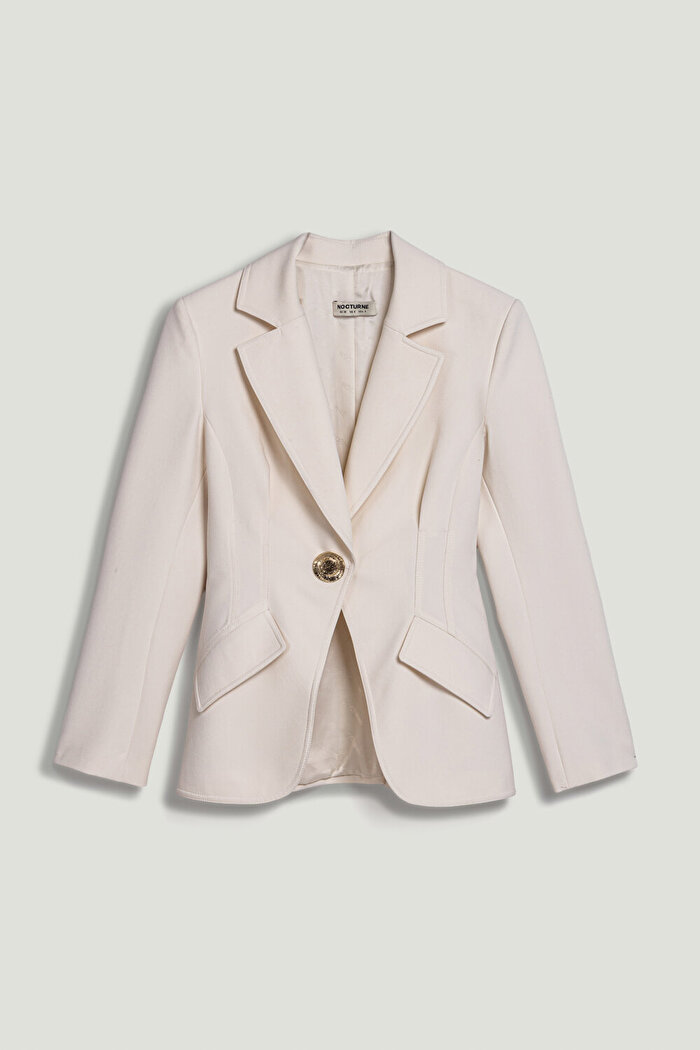 Nocturne Gold Aksesuarlı Vatkalı Ceket