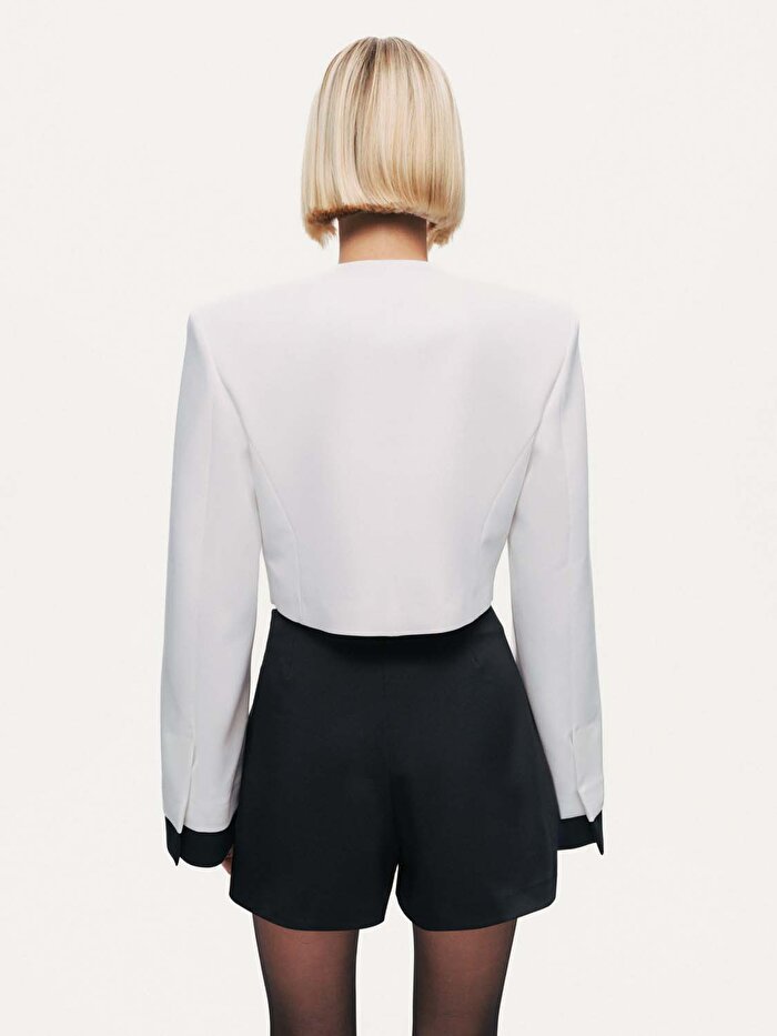 Nocturne Vatkalı Crop Ceket