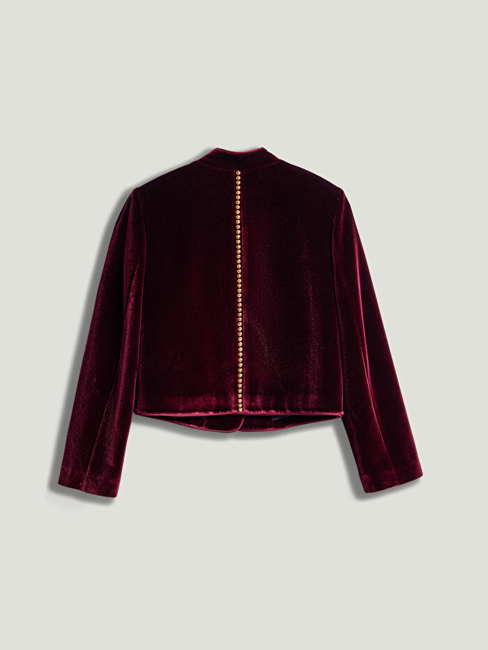 Nocturne Kadife Crop Ceket