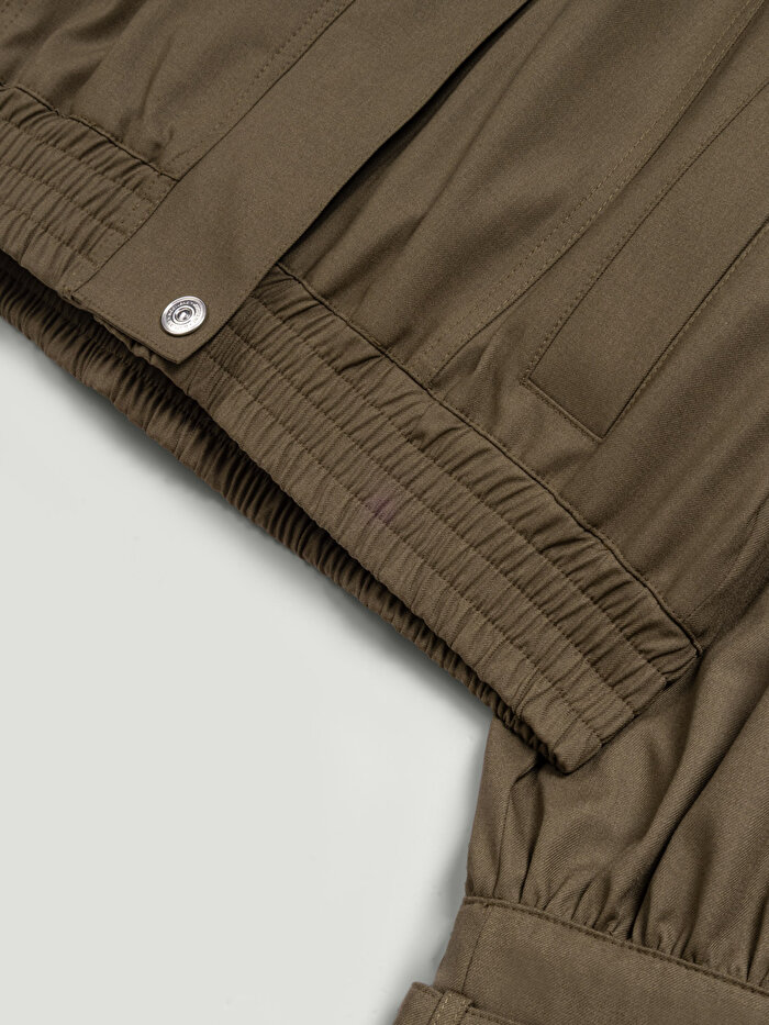 Nocturne Kemerli Yüksek Yakalı Ceket