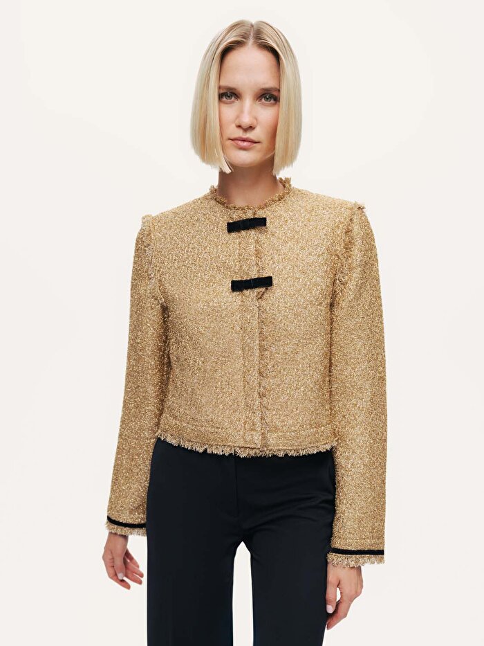 Nocturne Fiyonk Detaylı Tüvit Ceket