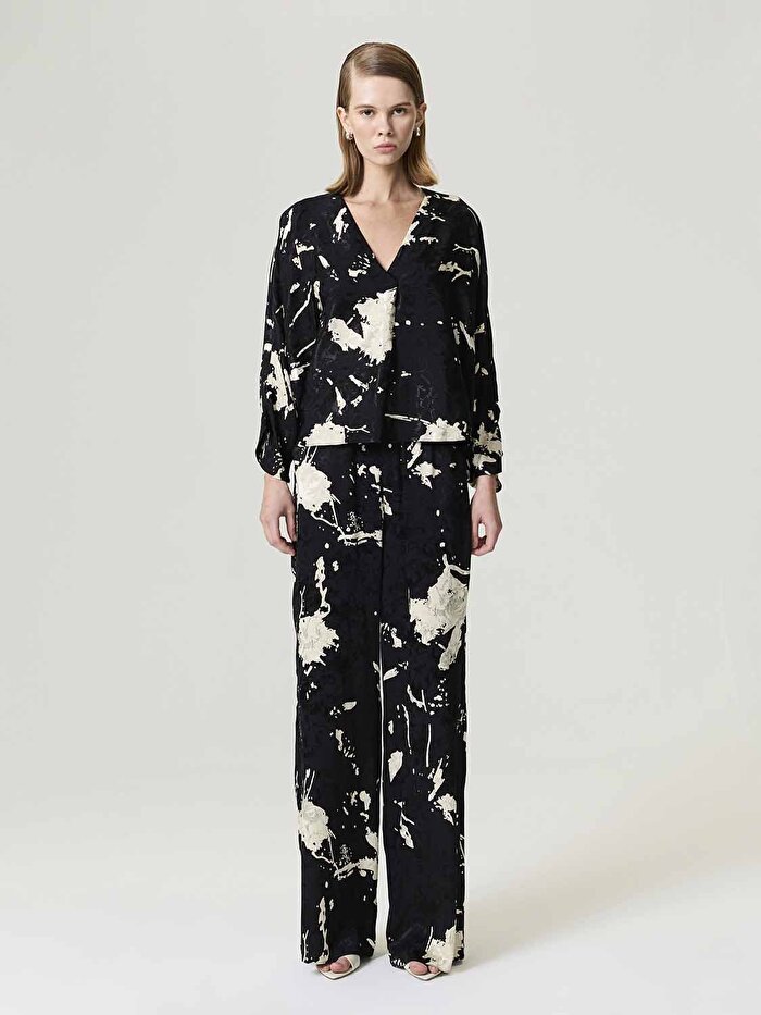 Nocturne Desenli Bluz