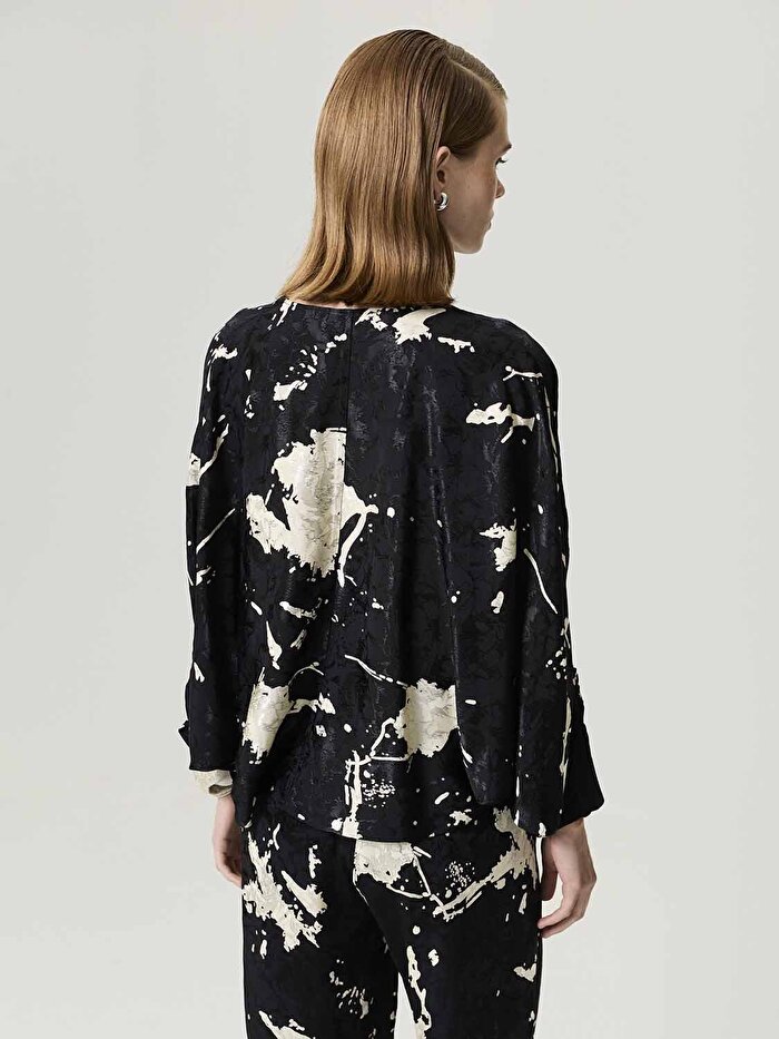 Nocturne Desenli Bluz