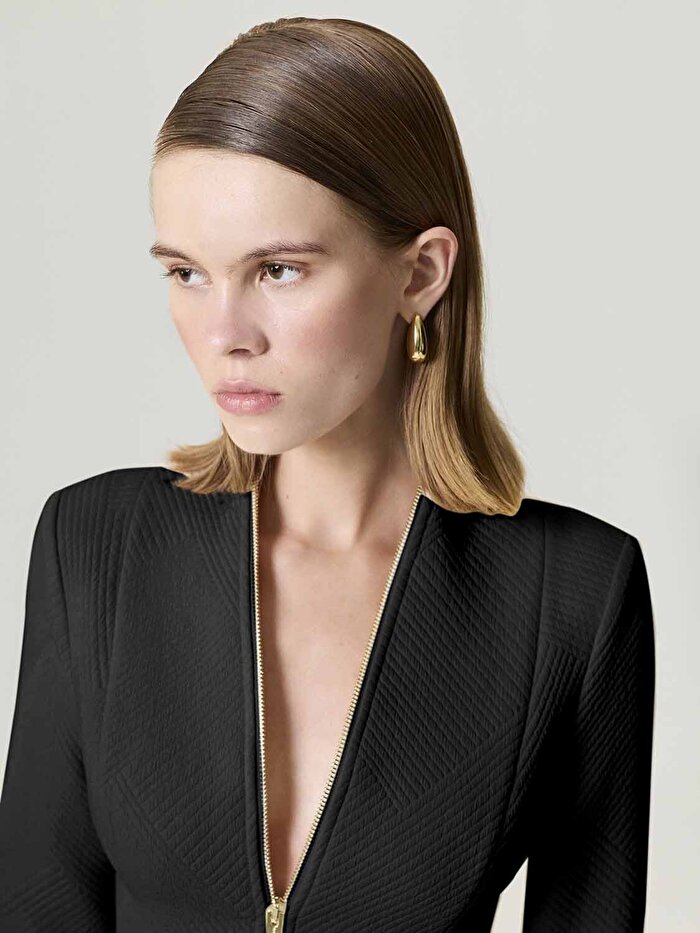 Nocturne Fermuar Tasarımlı Bluz