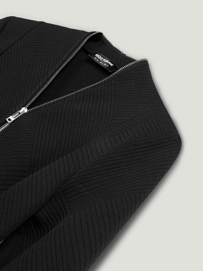 Nocturne Fermuar Tasarımlı Bluz