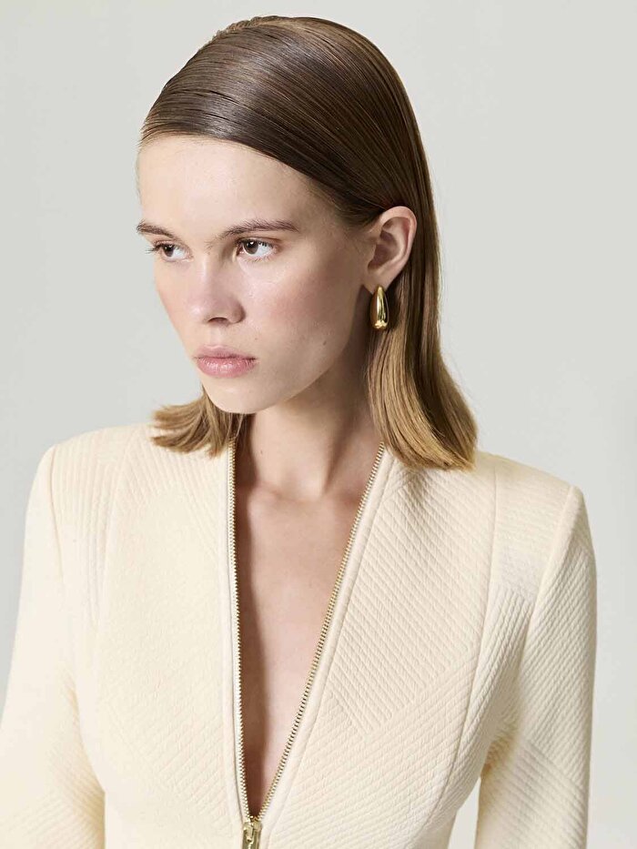 Nocturne Fermuar Tasarımlı Bluz