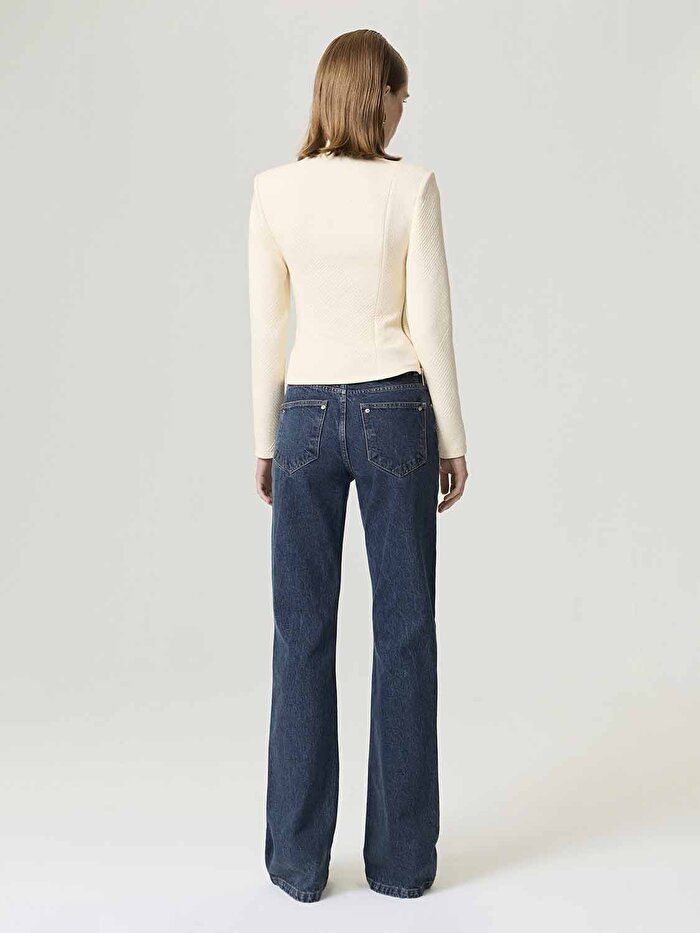 Nocturne Fermuar Tasarımlı Bluz