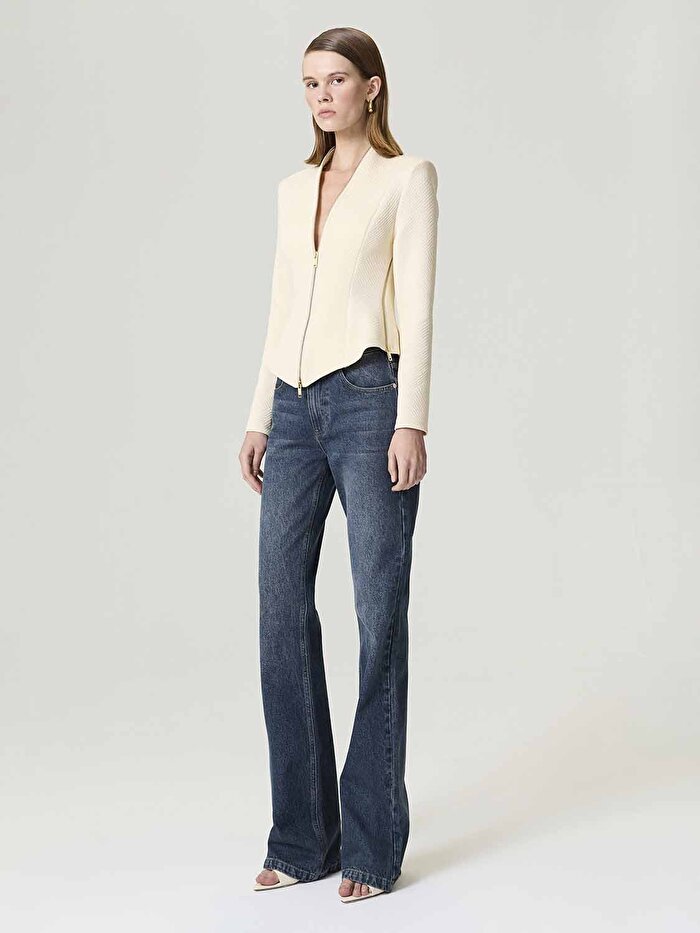 Nocturne Fermuar Tasarımlı Bluz