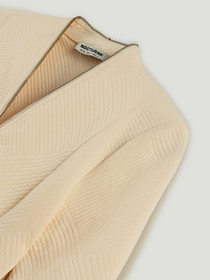 Nocturne Fermuar Tasarımlı Bluz