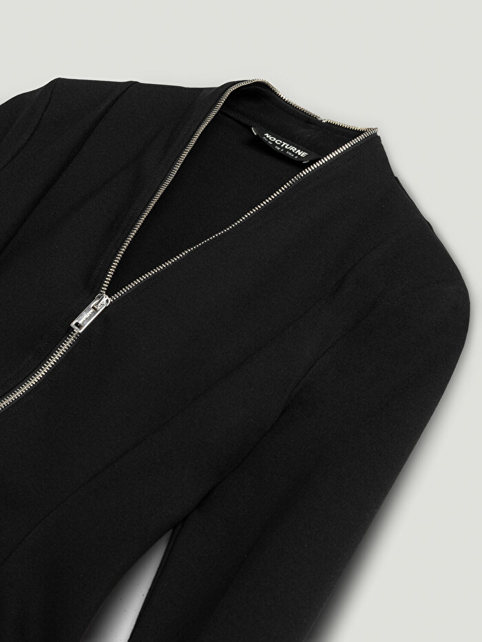 Nocturne Fermuar Tasarımlı Bluz