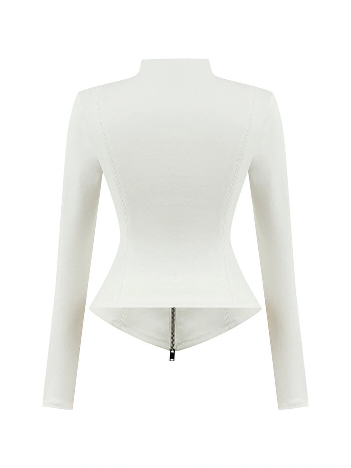 Nocturne Fermuar Tasarımlı Bluz