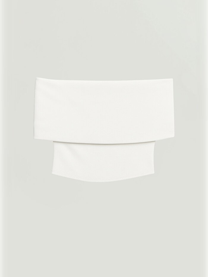 Nocturne Açık Omuzlu Crop Bluz