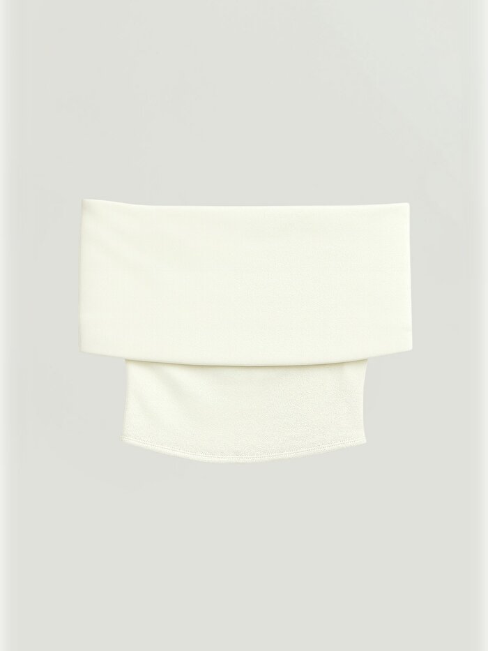 Nocturne Açık Omuzlu Crop Bluz