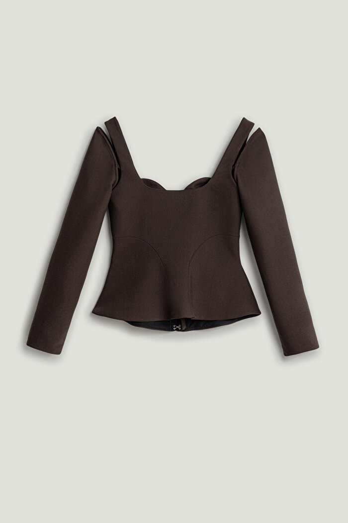 Nocturne Korse Tasarımlı Bluz