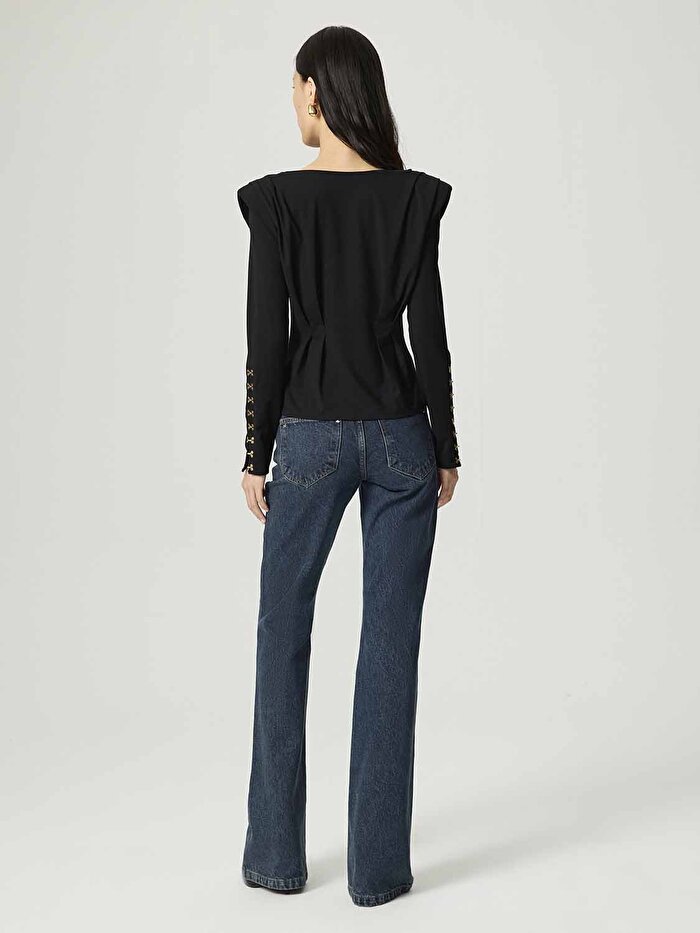 Nocturne Agraf Detaylı Bluz