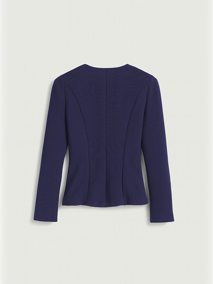 Nocturne Fermuar Detaylı Vatkalı Bluz