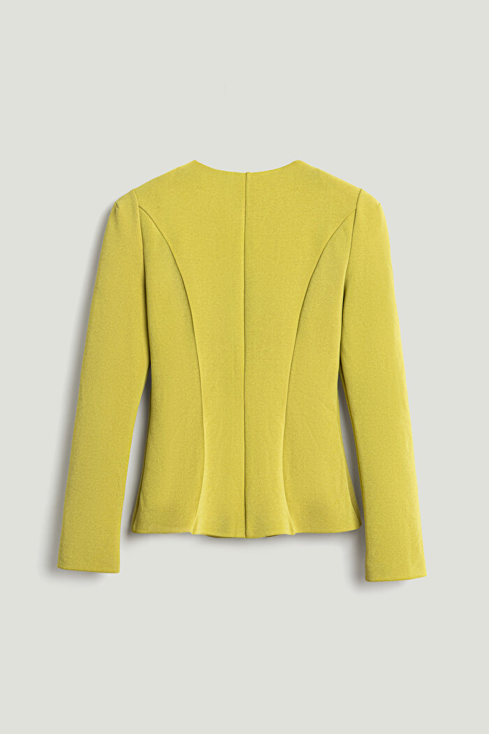 Nocturne Fermuar Detaylı Vatkalı Bluz