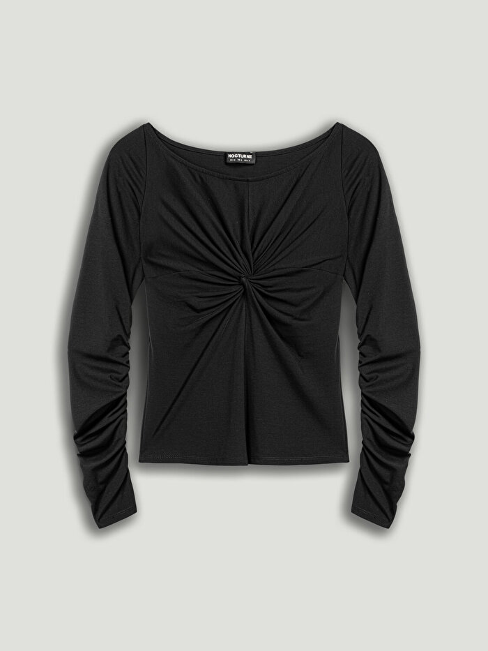 Nocturne Burgu Detaylı Bluz