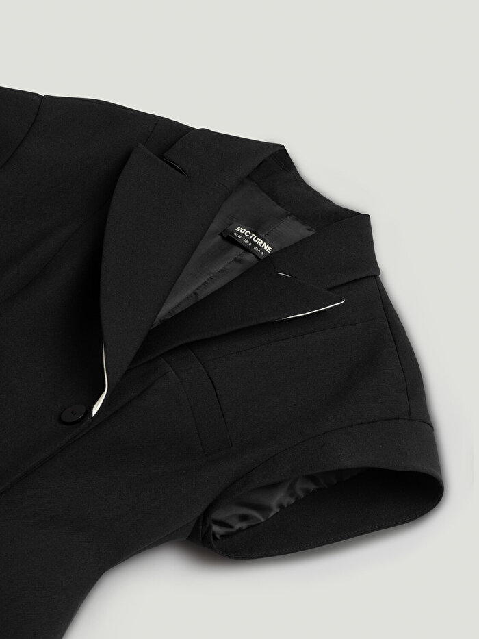 Nocturne Katlı Kruvaze Yaka Yelek