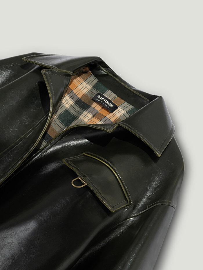 Nocturne Kanca Detaylı Suni Deri Ceket