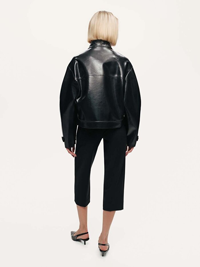 Nocturne Suni Deri Biker Mont