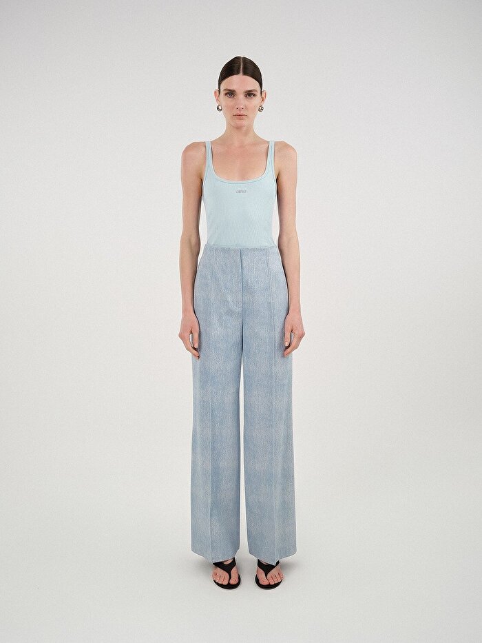 Nocturne Bisiklet Yaka Crop Top