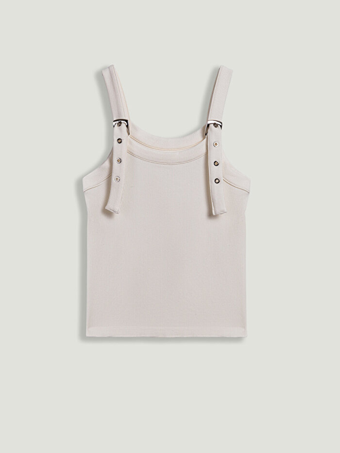 Nocturne Kemer Askı Detaylı Crop Top