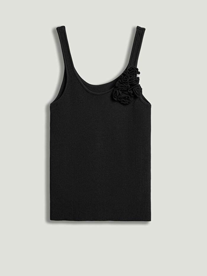 Nocturne Yaka Detaylı Askılı Triko