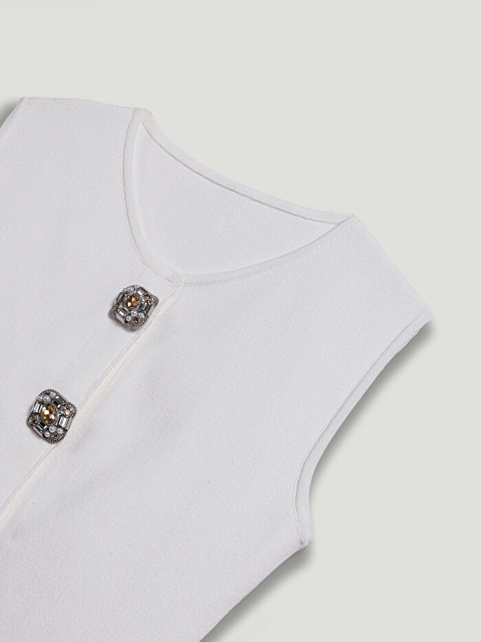 Nocturne Aksesuar Düğme Detaylı Triko