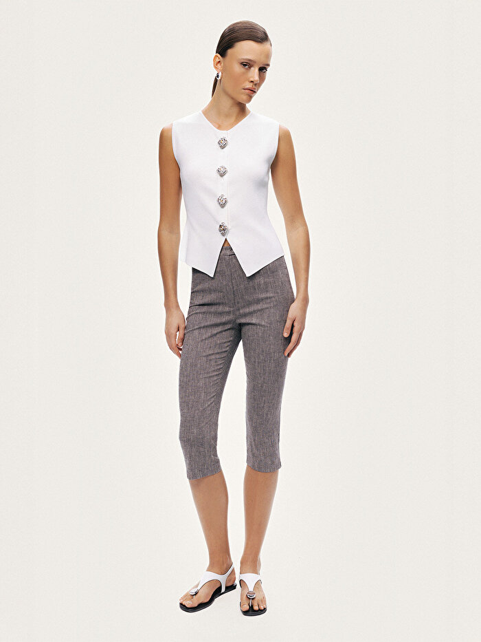 Nocturne Aksesuar Düğme Detaylı Triko