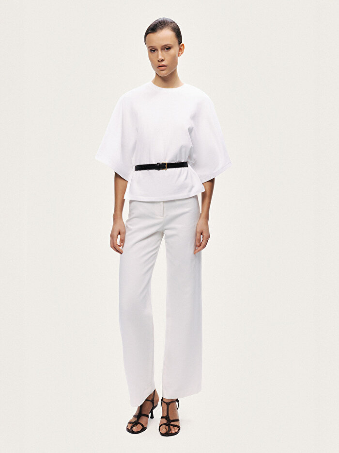 Nocturne Kemer Detaylı Tişört