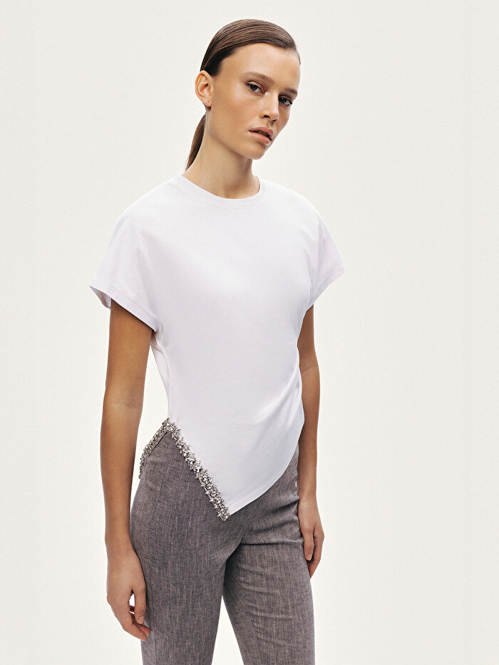 Nocturne Taş Detaylı Tişört